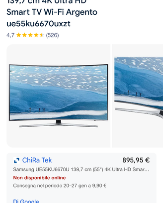 Samsung UE55KU6670U 55” 4K Ultra HD Smart TV