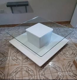 Tavolino in vetro 