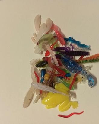 esche pesca siliconiche