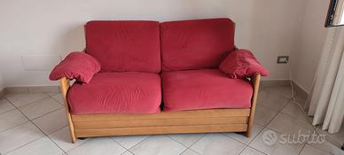 bellisimo divano letto 2 posti in rovere massello
