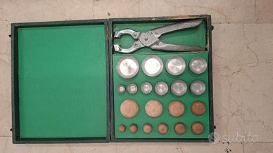 Vintage Punzonatrice da orologiaio completo 