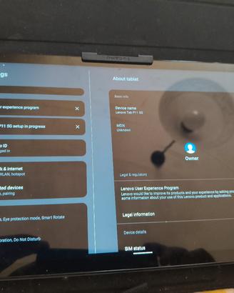 Lenovo Tablet P11 5g 256gh
