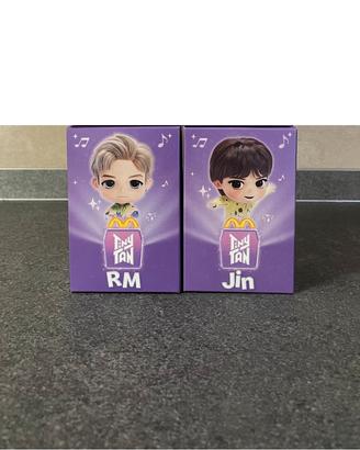 2 Tiny tan bts x McDonald’s RM e JIN nuovi