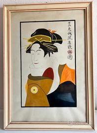 Antiquariato-Giappone disegno geisha ‘900