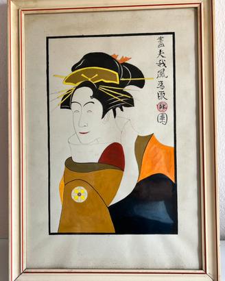 Antiquariato-Giappone disegno geisha ‘900