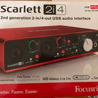 Scheda audio Focusrite Scarlett 2i4 - 2a Gen.