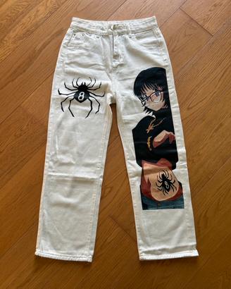 Jeans Bianchi Custom Anime Hunter x Hunter Shizuku
