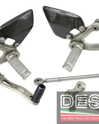 Pedane pilota full titanio Ducati 748 916 996 998