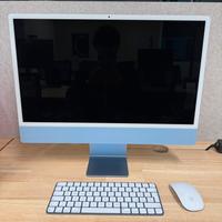 Apple iMac M3 8CPU 8GPU 256gb blu come nuovo