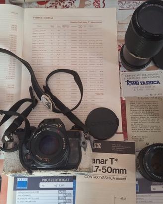 Contax 139 Quartz con  n. 4 obiettivi