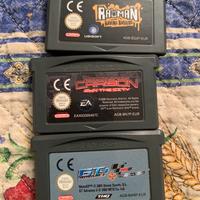 Gameboy advance 3 giochi