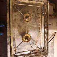 vassoio scaldavivande vintage 