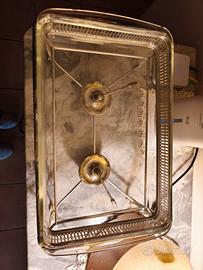 vassoio scaldavivande vintage 