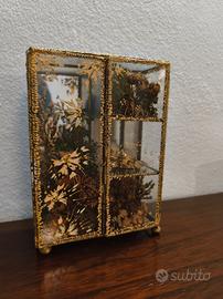 vetrinetta bacheca vintage (étagère) da tavolo