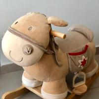 Cavalluccio a dondolo, cavallo a dondolo peluche