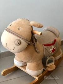 Cavalluccio a dondolo, cavallo a dondolo peluche