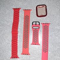 Cinturini rossi nuovi per Apple watch misura 45 mm
