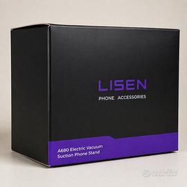 LISEN supporto telefono auto A680 nero electric