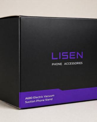 LISEN supporto telefono auto A680 nero electric