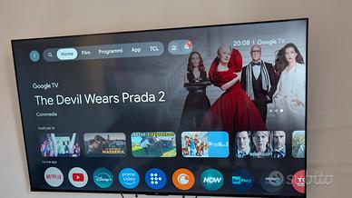 televisione 75" 4k in garanzia 