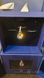 Set 4 Charm Swarovski Rosa Originali - Con Scatole