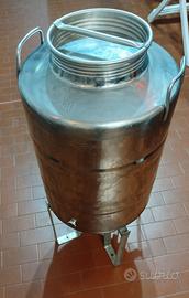Fusto Inox 50 Litri per Olio e Vino + Piedistallo