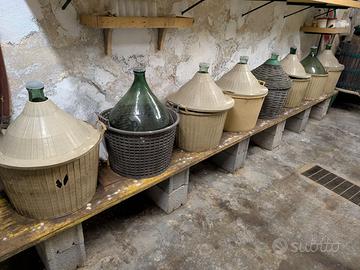 Damigiane da cantina 54 litri + 25 litri - 10pezzi