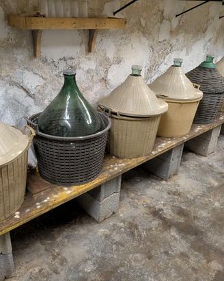 Damigiane da cantina 54 litri + 25 litri - 10pezzi