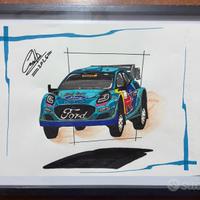 Disegno ford puma WRC