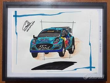 Disegno ford puma WRC