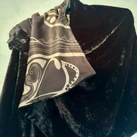 Foulard SANSEVERINO artigianale in velluto e seta