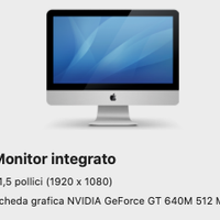 iMac 21,5” late 2012