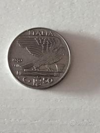 50 centesimi del 1940 Vitt.Emanuele III