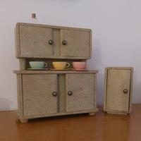 credenza bambole giocattolo vintage 30/40
