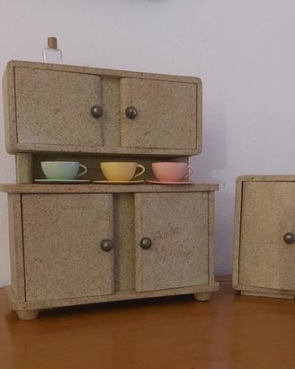 credenza bambole giocattolo vintage 30/40