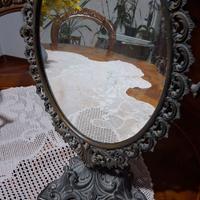 Due specchi antichi in ottone brunito/bronzo mass.