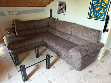 Divano angolare con penisola Poltronesofà mod. Q