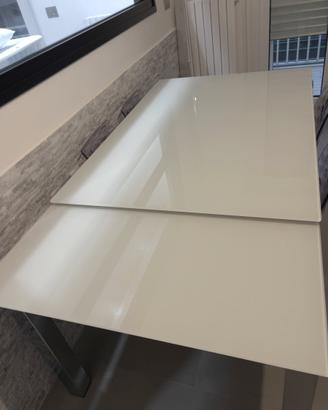 Tavolo in Vetro e Metallo Calligaris Allungabile