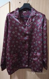 camicia da camera seta vintage 