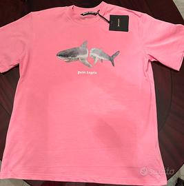 T-shirt Palm Angels Rosa Squalo