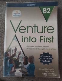 libro di inglese  Venture into First con CD audio