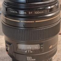 obiettivo Canon 100mm f2.0 ultrasonico  immacolato