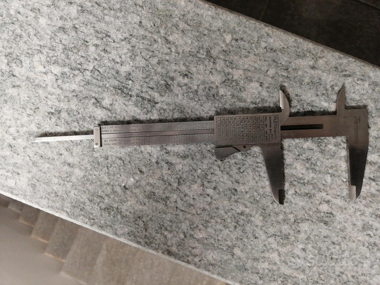 Calibro In Acciaio Inox 0-200 Mm - Precisione 1/20 Mm | Scala Cromata E Bloccaggio A Leva - Foto 3