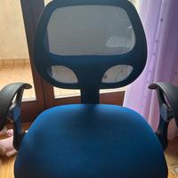 Sedia da scrivania blu