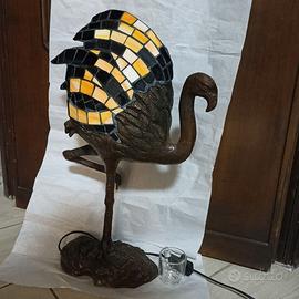Lampada Tiffany fenicottero