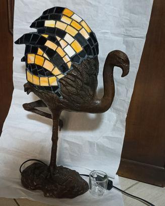 Lampada Tiffany fenicottero