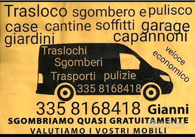 Sgomberi, traslochi e pulizie