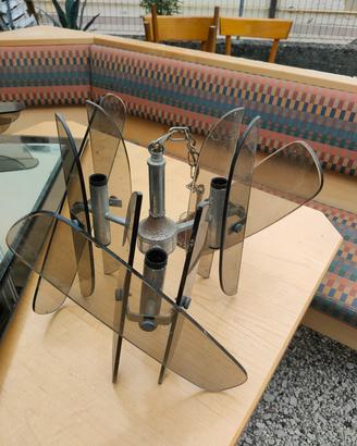specchio bagno con lampadario 