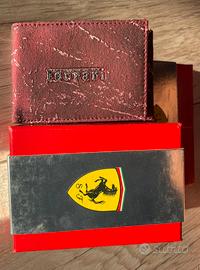 Portafoglio vintage Ferrari rosso