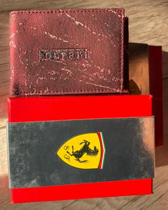 Portafoglio vintage Ferrari rosso